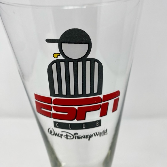 Vintage Disney World ESPN Club Glass with Golf Ball Base - Picture 2 of 6
